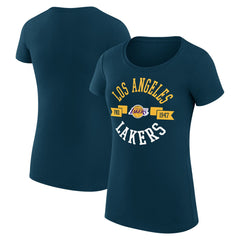 Los Angeles Lakers G-III 4Her by Carl Banks Women's Super-Slim Fit Lightweight Large City Logo T-Shirt - Purple discount