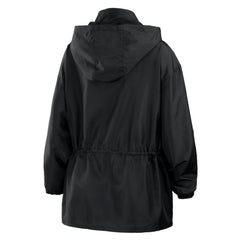 Houston Astros WEAR by Erin Andrews Women's Full-Zip Windbreaker Hoodie Jacket - Black