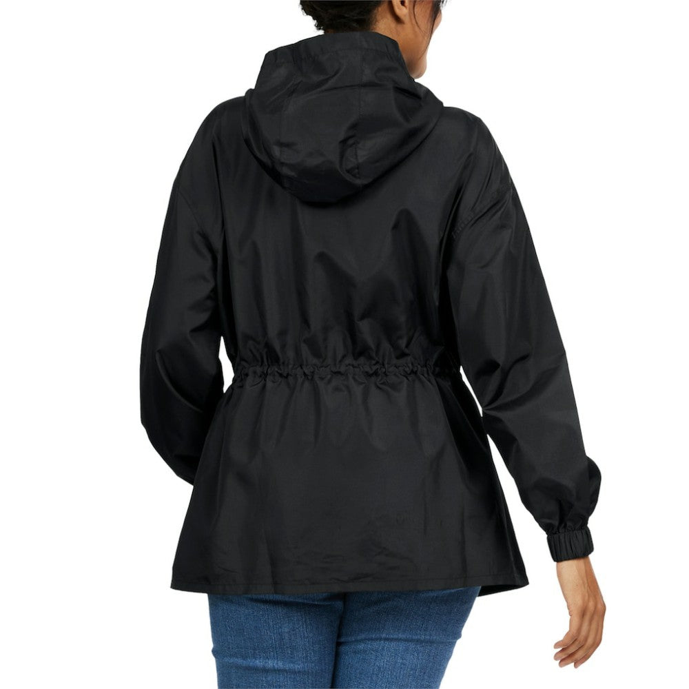 Houston Astros WEAR by Erin Andrews Women's Full-Zip Windbreaker Hoodie Jacket - Black