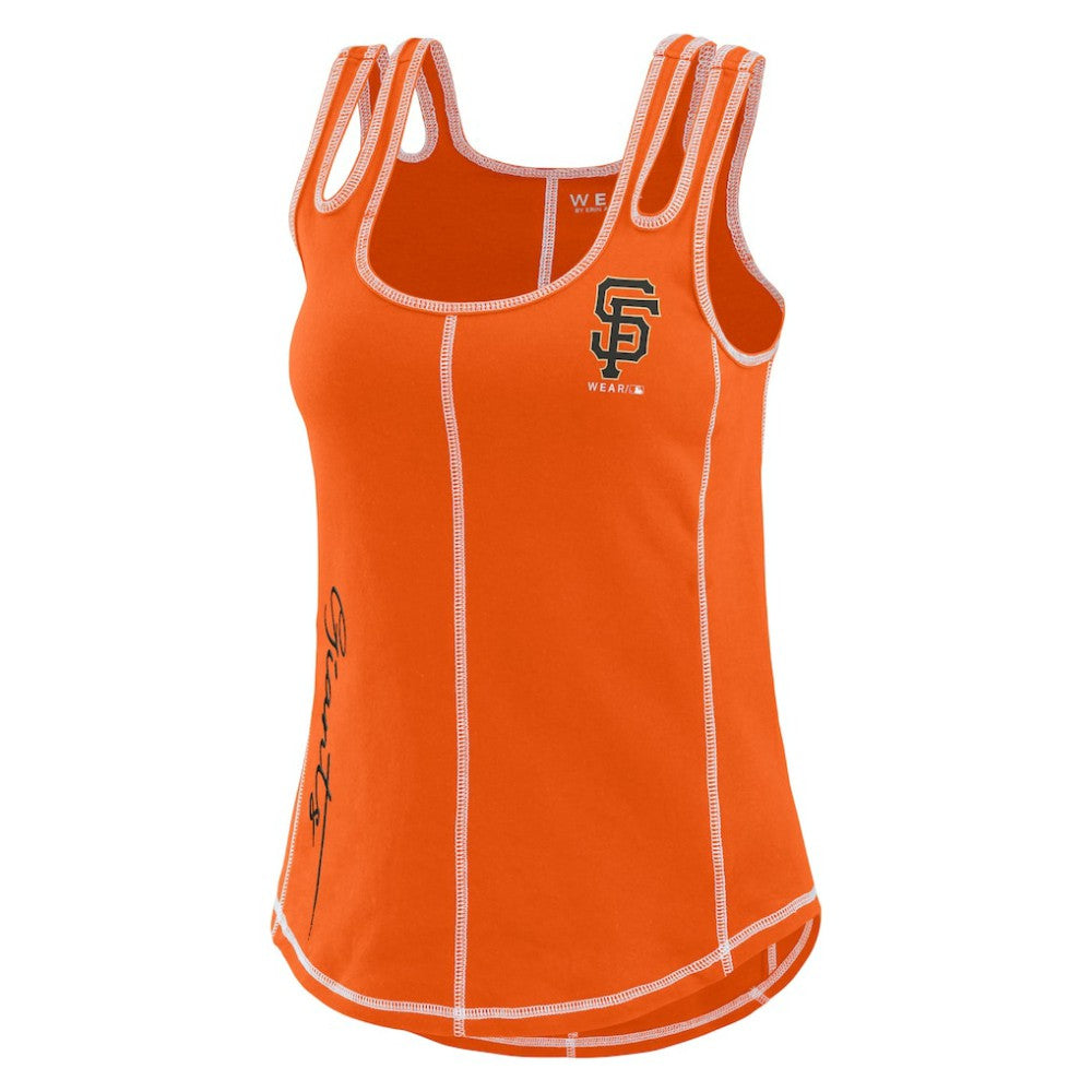 San Francisco Giants WEAR by Erin Andrews Women's Contrast Stitch Tank Top - Orange
