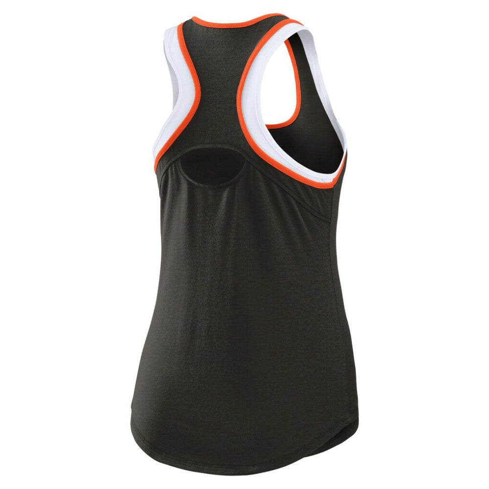 San Francisco Giants WEAR by Erin Andrews Women's Colorblock Racerback Tank Top - Black