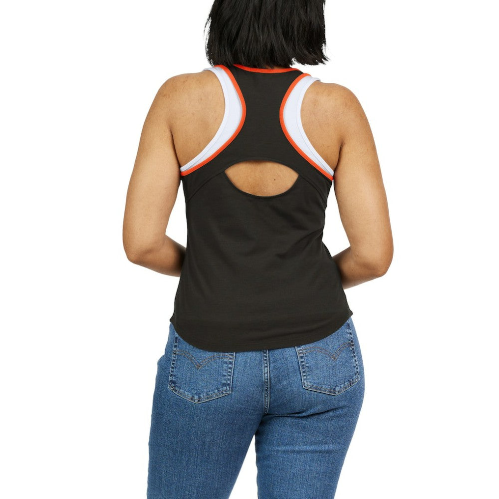 San Francisco Giants WEAR by Erin Andrews Women's Colorblock Racerback Tank Top - Black