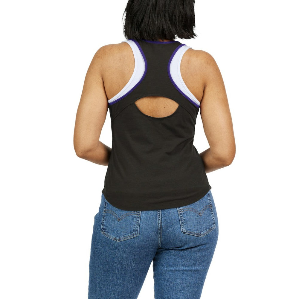 Colorado Rockies WEAR by Erin Andrews Women's Colorblock Racerback Tank Top - Black