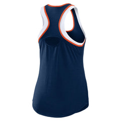 Houston Astros WEAR by Erin Andrews Women's Colorblock Racerback Tank Top - Navy