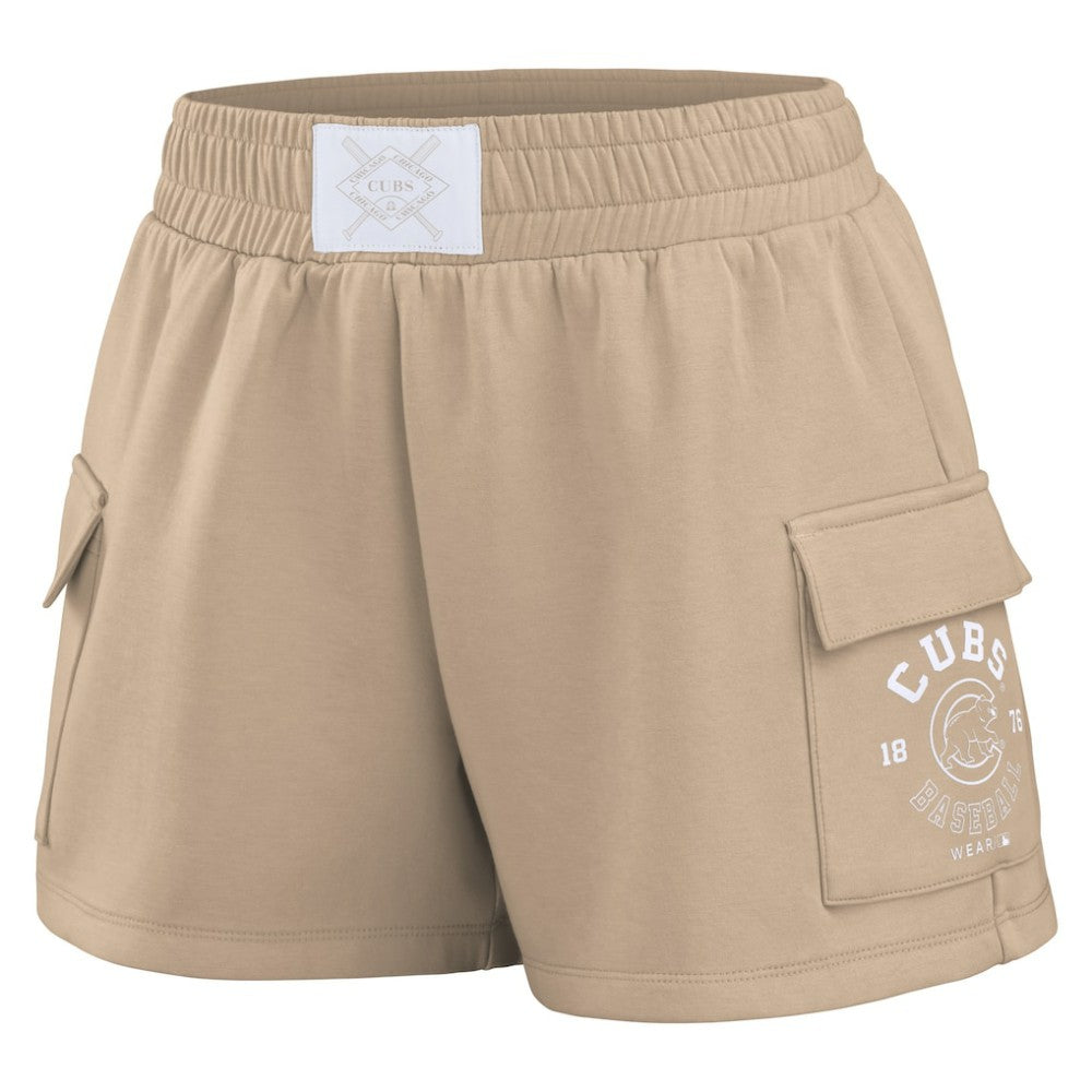 Chicago Cubs WEAR by Erin Andrews Women's Shorts - Tan