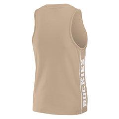 Colorado Rockies WEAR by Erin Andrews Women's Tonal Tank Top - Tan