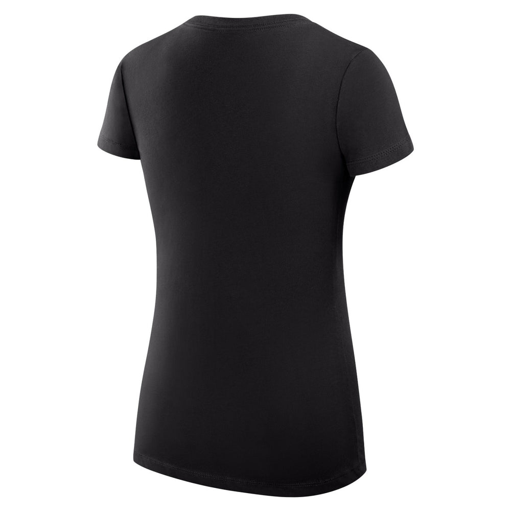 Portland Trail Blazers G-III 4Her by Carl Banks Women's Super-Slim Fit Lightweight Large City Logo V-Neck T-Shirt - Black discount