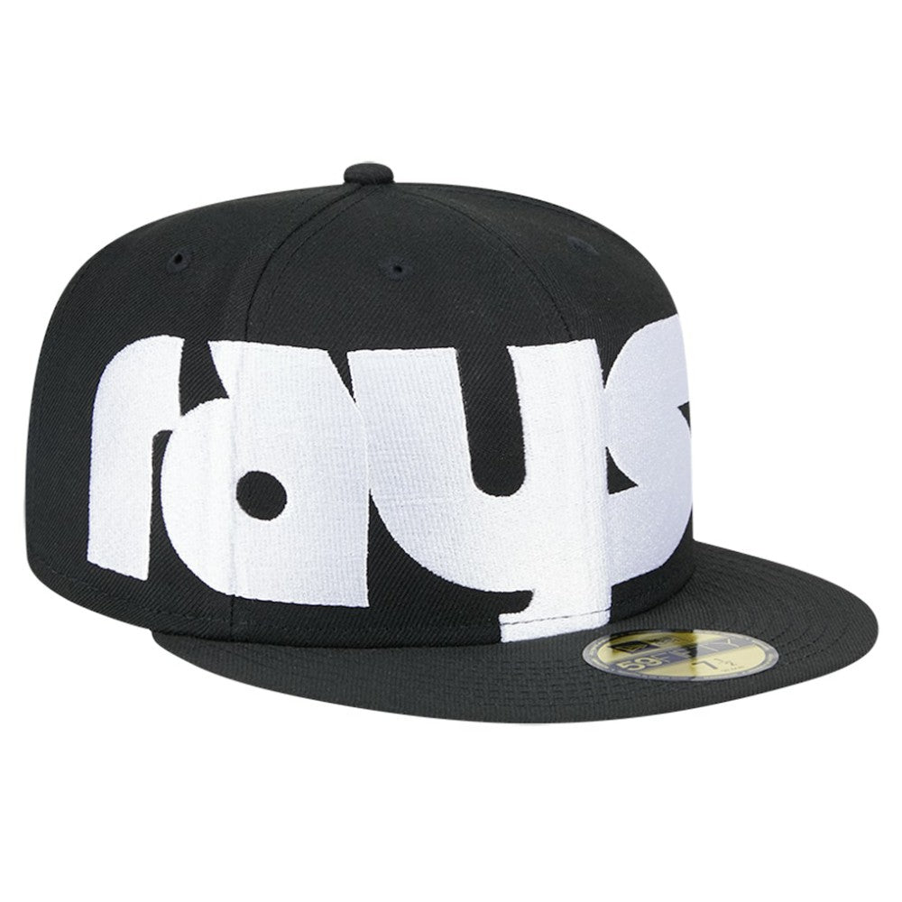 Tampa Bay Rays Checkered Undervisor 59FIFTY Fitted Hat - Black | New Era