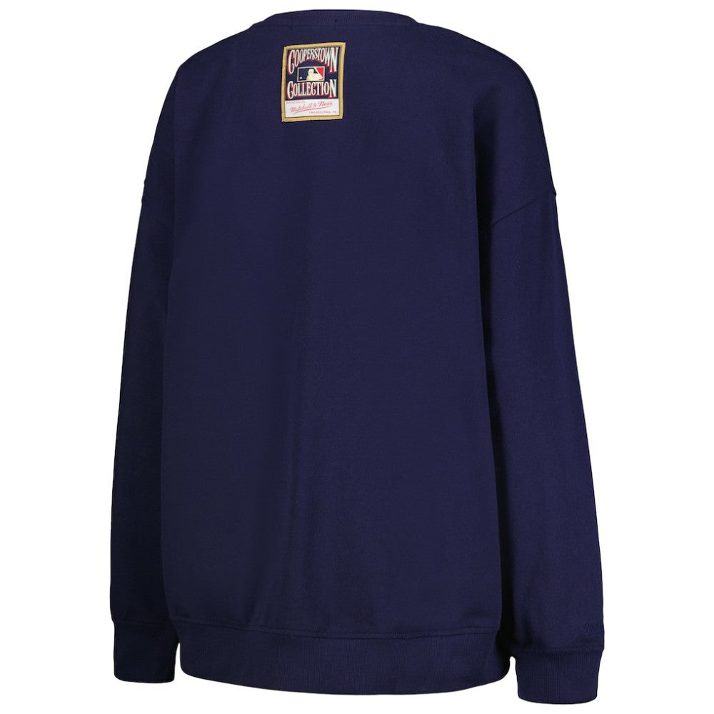 Houston Astros Women's Cooperstown Collection Logo Pullover Sweatshirt - Navy | Mitchell & Ness