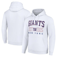 New York Giants Starter Unisex Throwback Logo Pullover Hoodie - White outlet