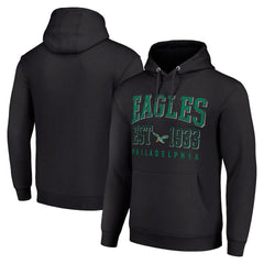 Philadelphia Eagles Starter Unisex Throwback Logo Pullover Hoodie - Black for sale