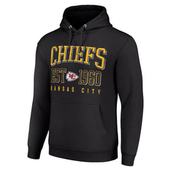 Kansas City Chiefs Starter Unisex Throwback Logo Pullover Hoodie - Black online
