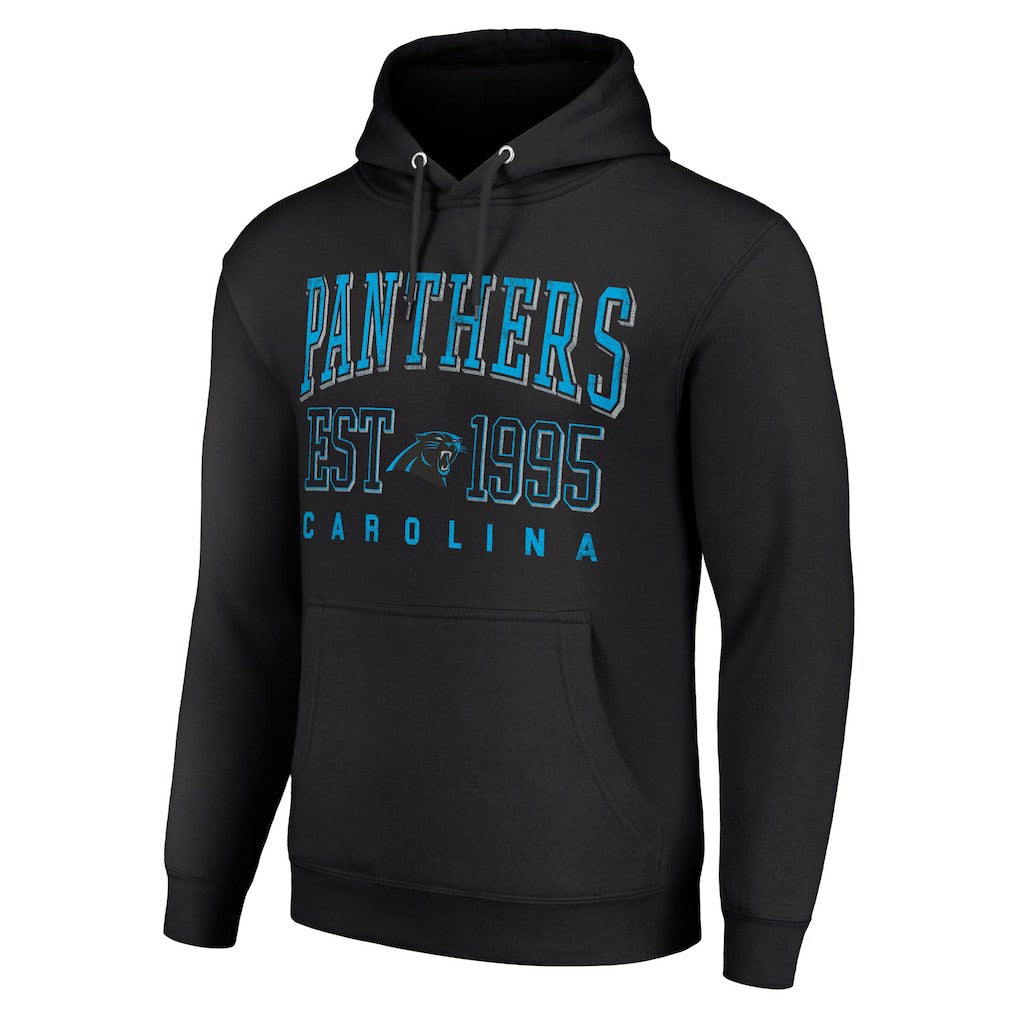 Carolina Panthers Starter Unisex Throwback Logo Pullover Hoodie - Black sale