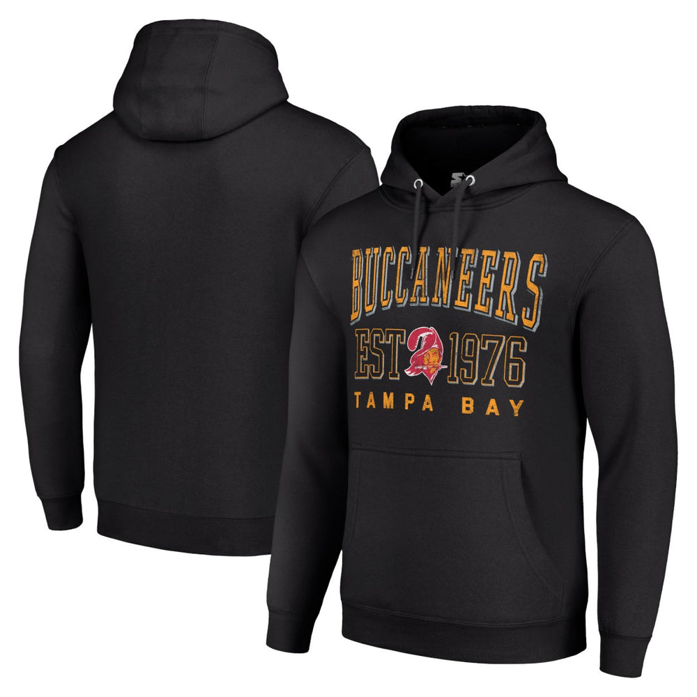 Tampa Bay Buccaneers Starter Unisex Throwback Logo Pullover Hoodie - Black outlet