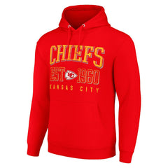 Kansas City Chiefs Starter Unisex Throwback Logo Pullover Hoodie - Red cheap