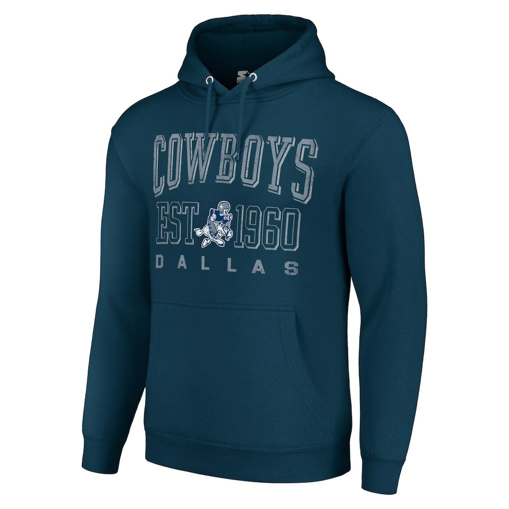 Dallas Cowboys Starter Unisex Throwback Logo Pullover Hoodie - Navy sale
