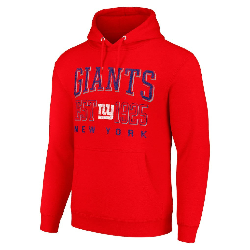 New York Giants Starter Unisex Throwback Logo Pullover Hoodie - Red discount