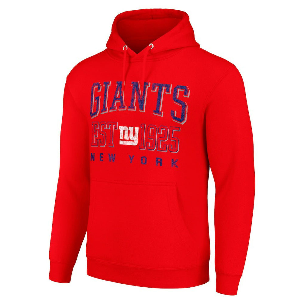 New York Giants Starter Unisex Throwback Logo Pullover Hoodie - Red discount