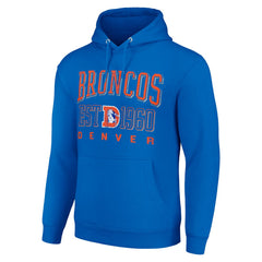 Denver Broncos Starter Unisex Throwback Logo Pullover Hoodie - Royal for sale