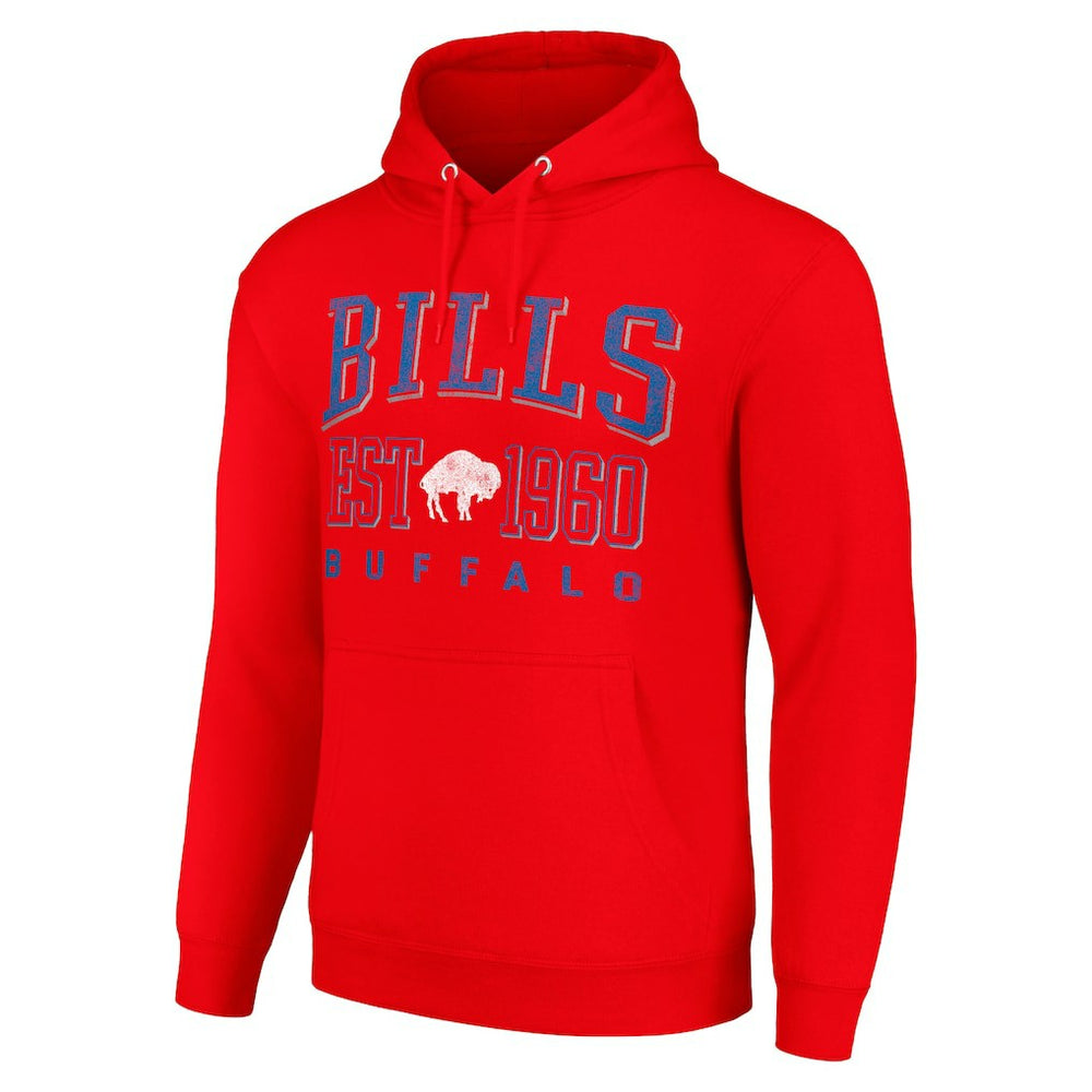 Buffalo Bills Starter Unisex Throwback Logo Pullover Hoodie - Red sale