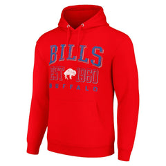 Buffalo Bills Starter Unisex Throwback Logo Pullover Hoodie - Red sale