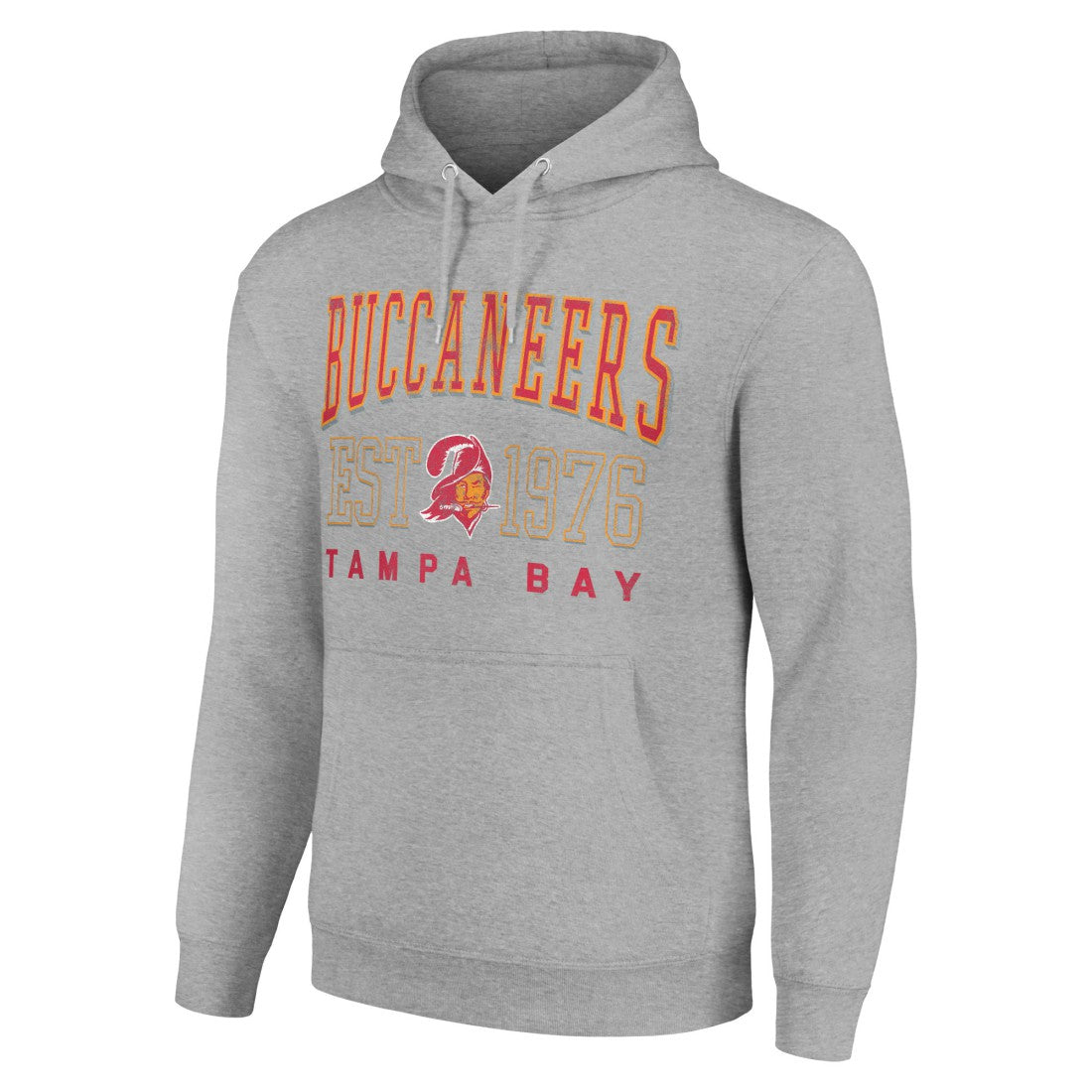 Tampa Bay Buccaneers Starter Unisex Throwback Logo Pullover Hoodie - Heather Gray cheap