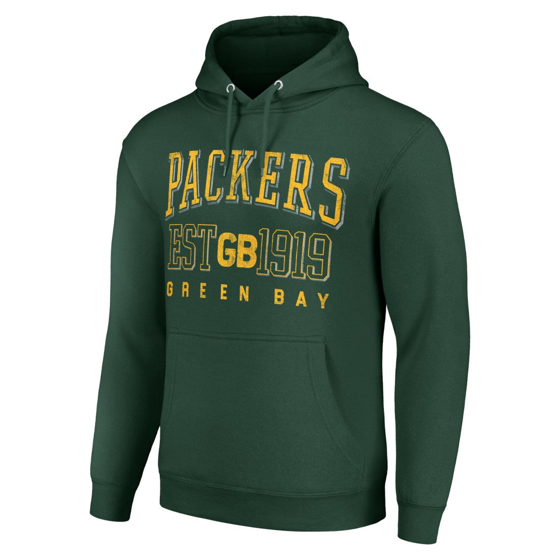 Green Bay Packers Starter Unisex Throwback Logo Pullover Hoodie - Green for sale