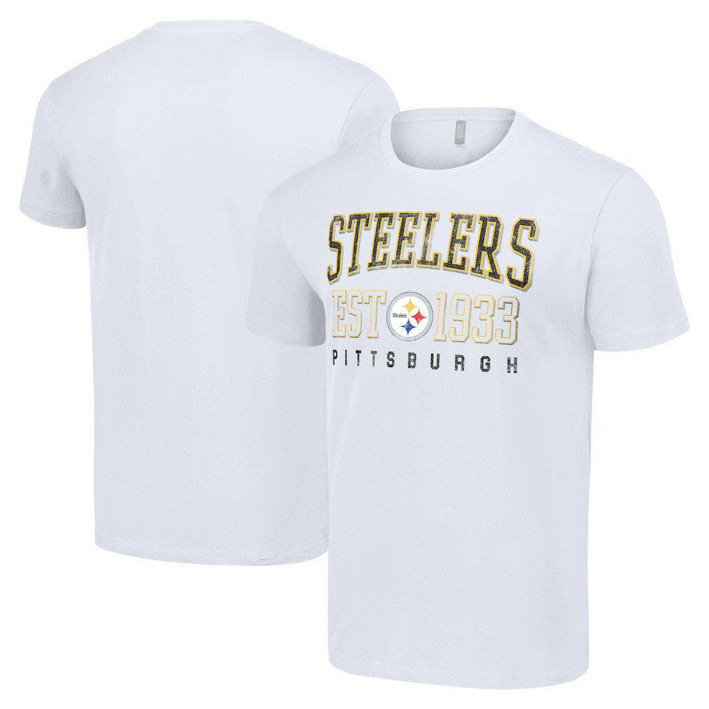 Pittsburgh Steelers Starter Throwback Logo T-Shirt - White for sale