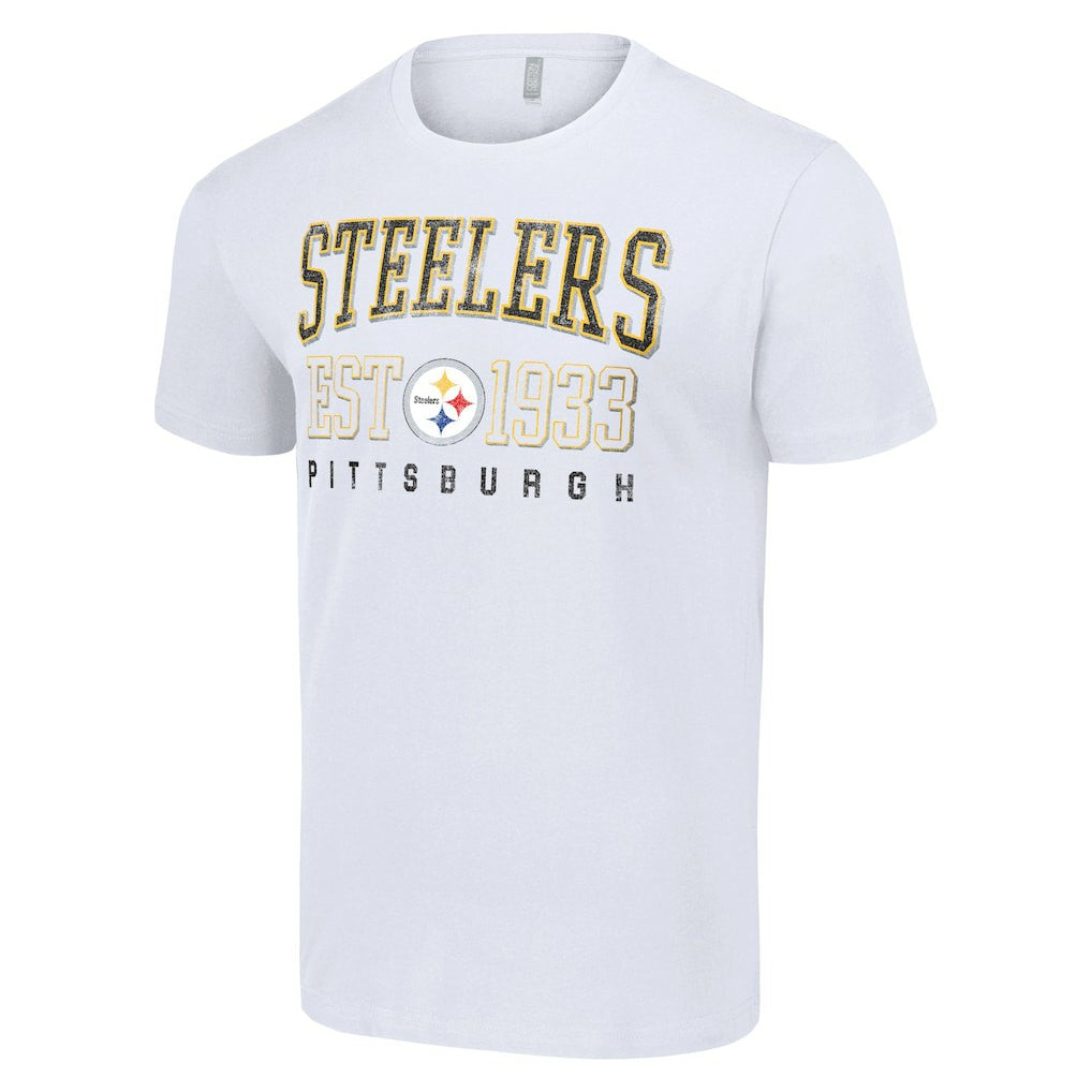 Pittsburgh Steelers Starter Throwback Logo T-Shirt - White for sale