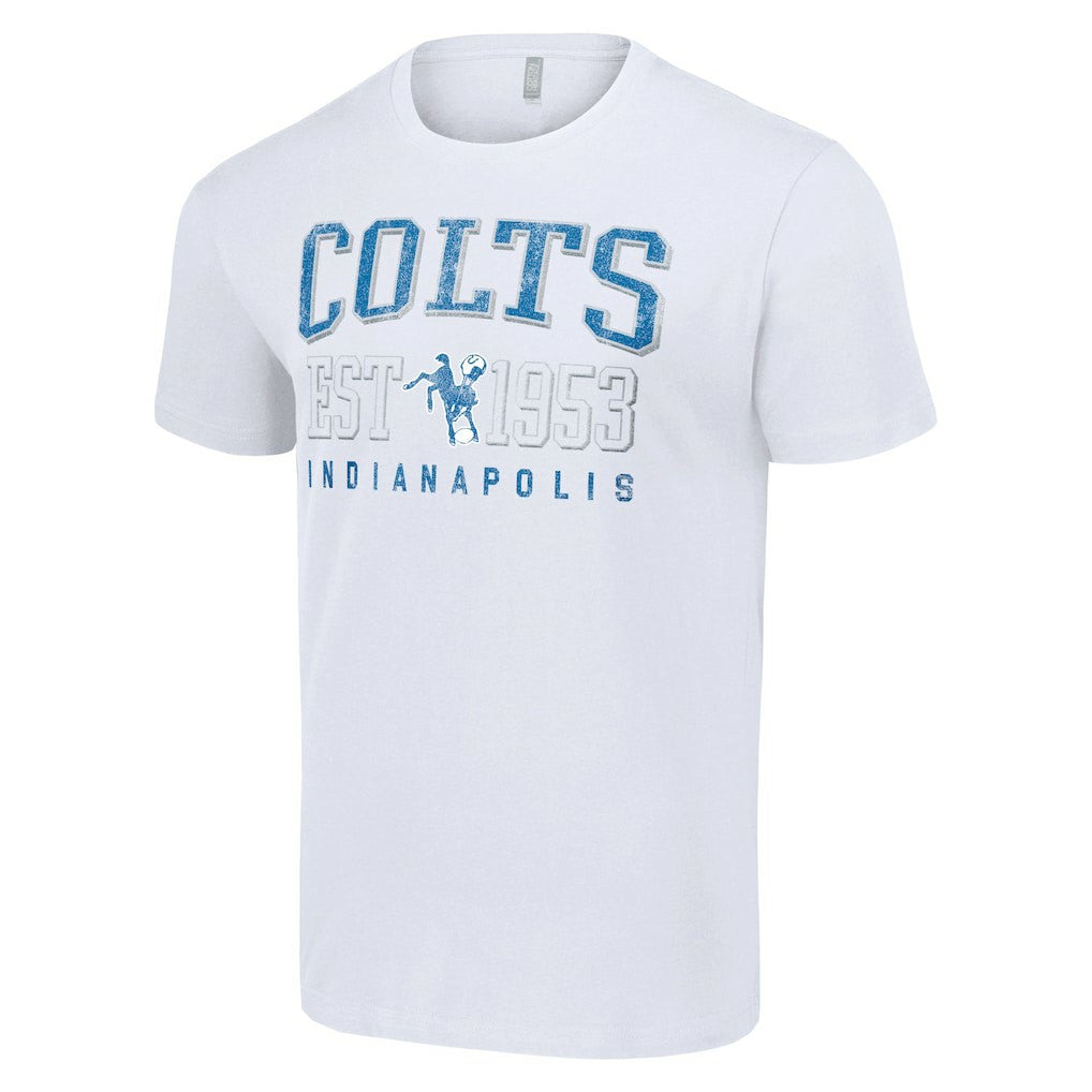 Indianapolis Colts Starter Throwback Logo T-Shirt - White discount