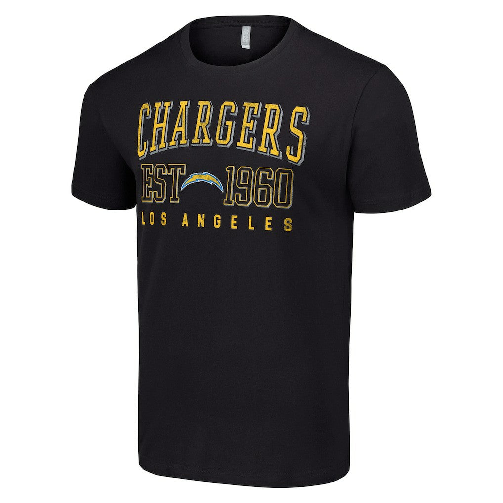 Los Angeles Chargers Starter Throwback Logo T-Shirt - Black for sale