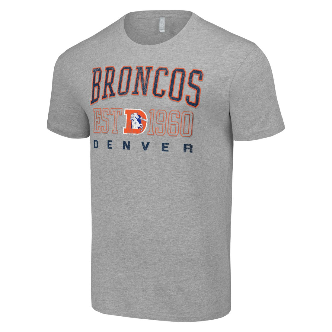 Denver Broncos Starter Throwback Logo T-Shirt - Heather Gray sale