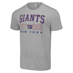New York Giants Starter Throwback Logo T-Shirt - Heather Gray discount