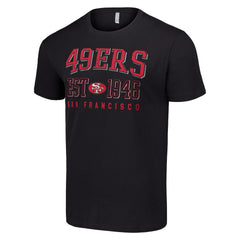 San Francisco 49ers Starter Throwback Logo T-Shirt - Black cheap