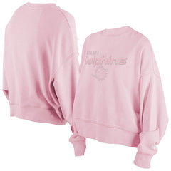 Miami Dolphins New Era Women's Cozy Pullover Sweatshirt - Pink sale