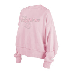 Miami Dolphins New Era Women's Cozy Pullover Sweatshirt - Pink sale