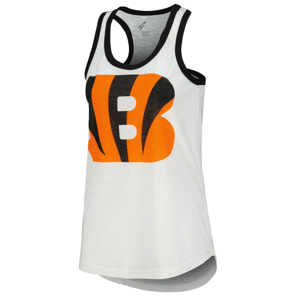 Cincinnati Bengals G-III 4Her by Carl Banks Women's Tater Racerback Tank Top - White discount
