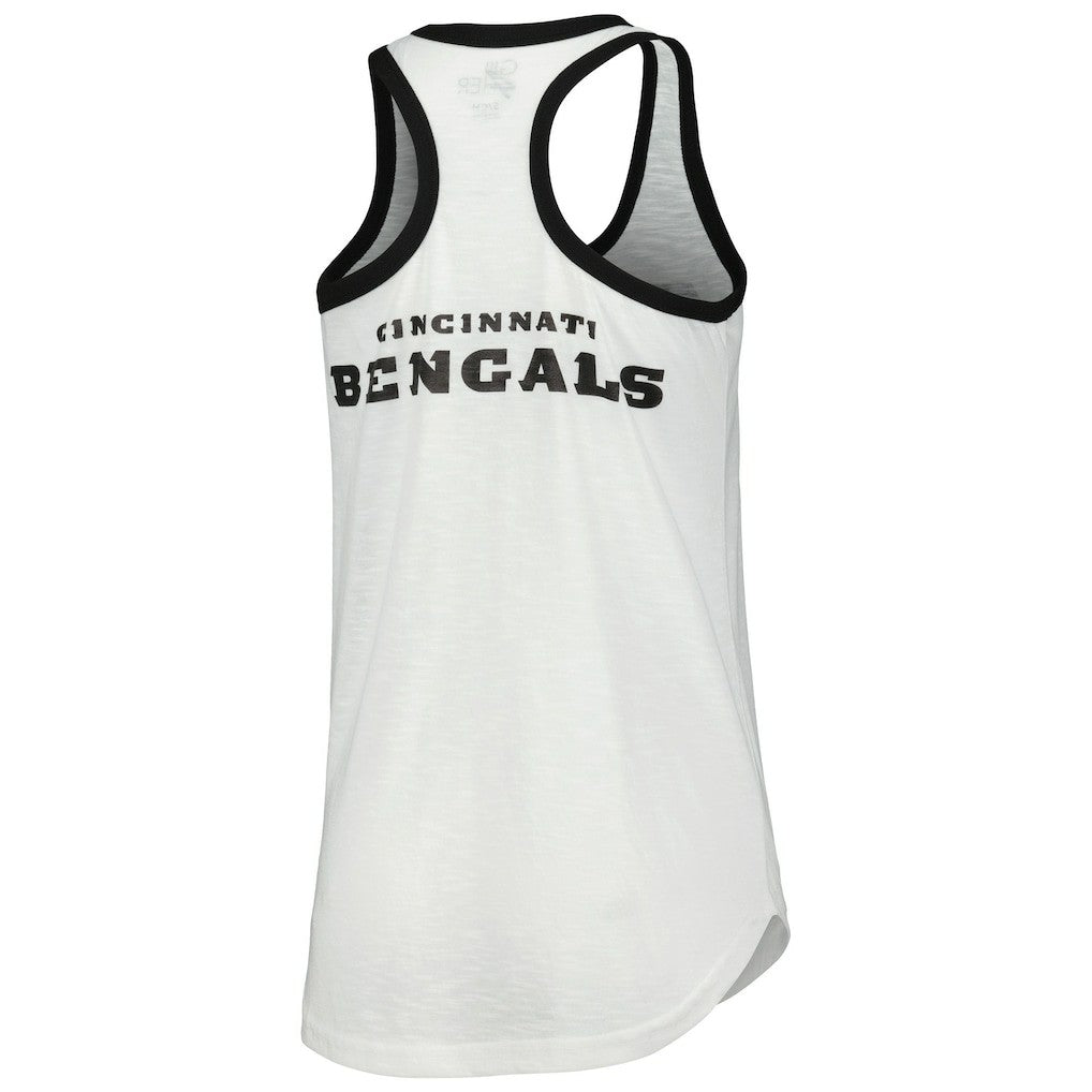 Cincinnati Bengals G-III 4Her by Carl Banks Women's Tater Racerback Tank Top - White discount