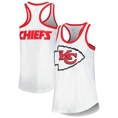 Kansas City Chiefs G-III 4Her by Carl Banks Women's Tater Racerback Tank Top - White outlet