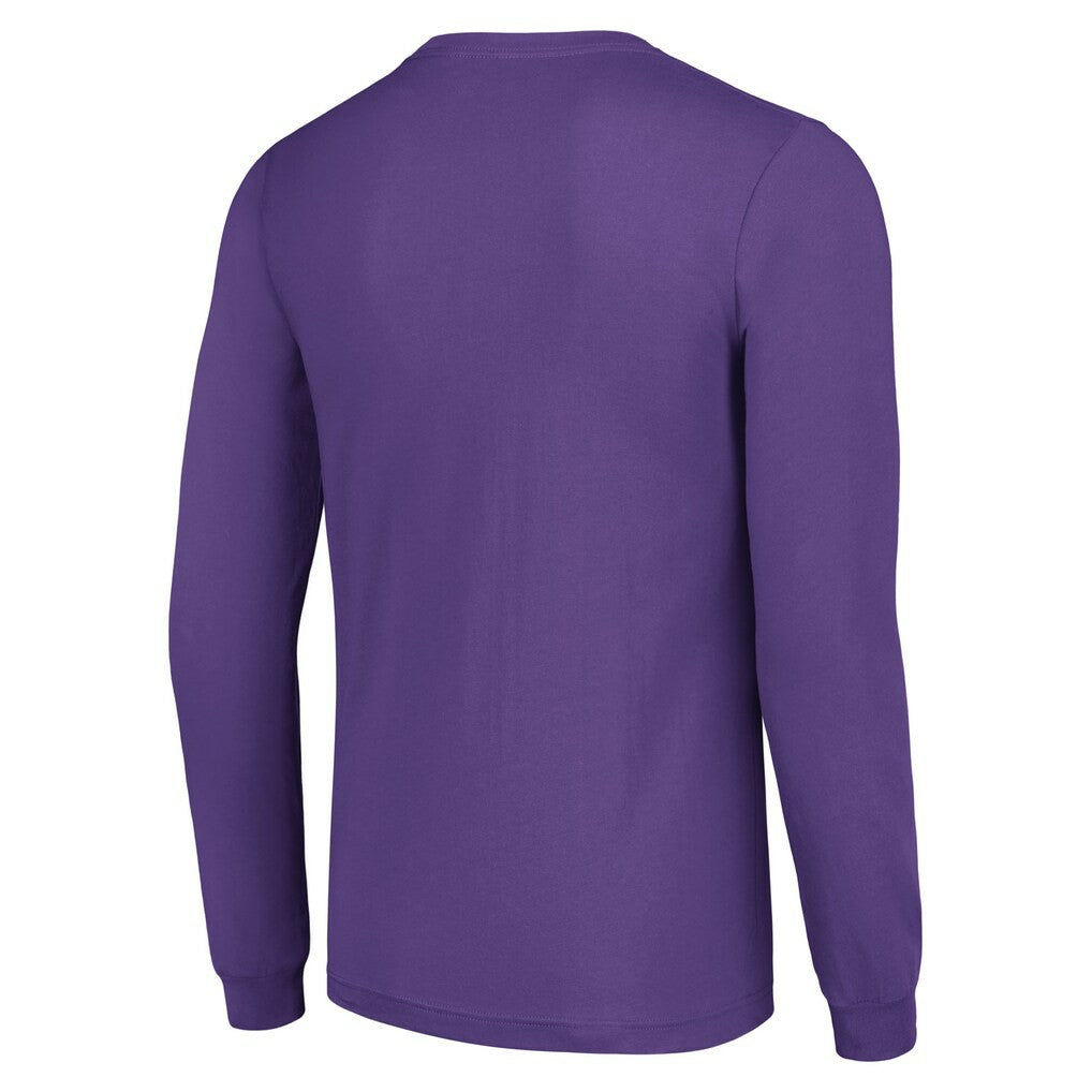 Minnesota Vikings Starter Half Helmet Logo Long Sleeve T-Shirt - Purple outlet