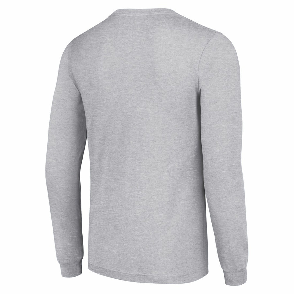 Detroit Lions Starter Half Helmet Logo Long Sleeve Heathered T-Shirt - Heather Gray discount
