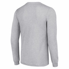 Detroit Lions Starter Half Helmet Logo Long Sleeve Heathered T-Shirt - Heather Gray discount