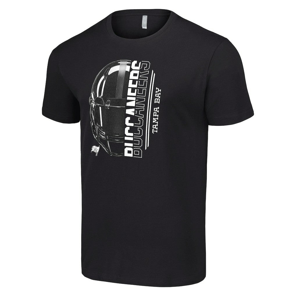 Tampa Bay Buccaneers Starter Half Helmet Logo T-Shirt - Black on sale