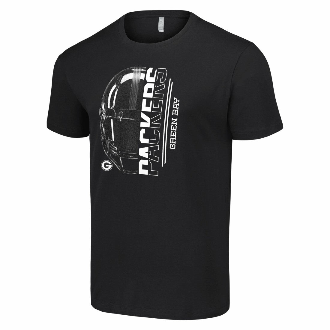 Green Bay Packers Starter Half Helmet Logo T-Shirt - Black on sale