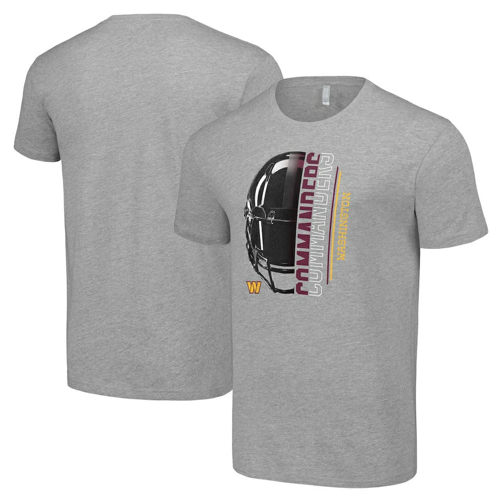 Washington Commanders Starter Half Helmet Logo T-Shirt - Heather Gray discount