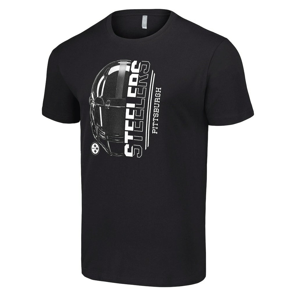Pittsburgh Steelers Starter Half Helmet Logo T-Shirt - Black for sale