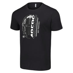 San Francisco 49ers Starter Half Helmet Logo T-Shirt - Black on sale