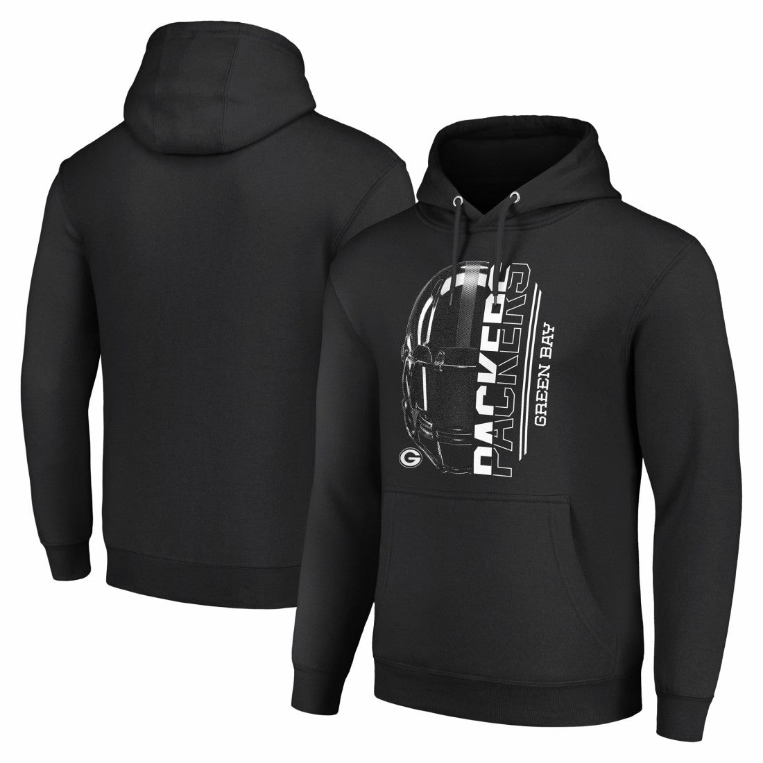 Green Bay Packers Starter Unisex Half Helmet Logo Pullover Hoodie - Black online