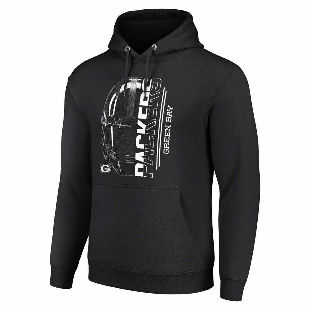 Green Bay Packers Starter Unisex Half Helmet Logo Pullover Hoodie - Black online