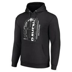 Baltimore Ravens Starter Unisex Half Helmet Logo Pullover Hoodie - Black discount